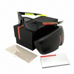 PRADA Linea Rossa PS 04YS 17G02G 57mm Matte Black Sunglasses
